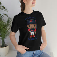Francisco Lindor Cleveland Indians, Soft Cotton Bella and Canvas Short Sleeve Tee shirt