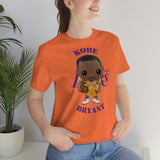 Kobe Bryant L.A Lakers (Yellow Jersey), Soft Cotton Bella and Canvas Short Sleeve Tee shirt