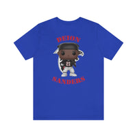 Deion Sanders Atlanta Falcons, Soft Cotton Bella and Canvas Short Sleeve Tee shirt