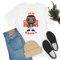 Jim Brown Cleveland Browns, Soft Cotton Bella and Canvas Short Sleeve Tee shirt