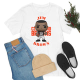 Jim Brown Cleveland Browns, Soft Cotton Bella and Canvas Short Sleeve Tee shirt