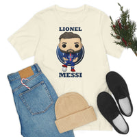 Lionel Messi PSG, Soft Cotton Bella and Canvas Short Sleeve Tee shirt