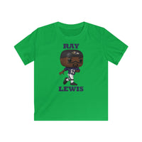 Ray Lewis Baltimore Ravens, Kids Gildan Softstyle Tee Shirt
