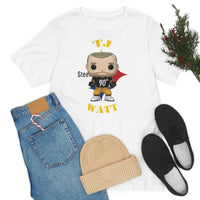 TJ Watt Pittsburgh Steelers, Soft Cotton Bella and Canvas Short Sleeve Tee shirt