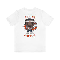 Walter Payton Chicago Bears (White), Soft Cotton Bella and Canvas Short Sleeve Tee shirt