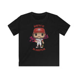 Bryce Harper Washington Nationals Kids Gildan Softstyle Tee Shirt