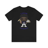 Lemar Jackson Baltimore Ravens, Soft Cotton Bella and Canvas Short Sleeve Tee shirt