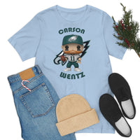 Carson Wentz Philadelphia Eagles (White Jersey), Soft Cotton Bella and Canvas Short Sleeve Tee shirt