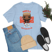 Odell Beckham Jr Cleveland Browns, Soft Cotton Bella and Canvas Short Sleeve Tee shirt