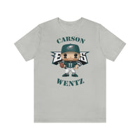Carson Wentz Philadelphia Eagles (Green Jersey), Soft Cotton Bella and Canvas Short Sleeve Tee shirt