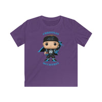 Christian McCaffrey Carolina Panthers, Kids Gildan Softstyle Tee Shirt