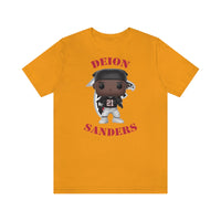 Deion Sanders Atlanta Falcons, Soft Cotton Bella and Canvas Short Sleeve Tee shirt