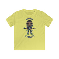 Russell Wilson Seattle Seahawks (Large), Kids Gildan Softstyle Tee Shirt
