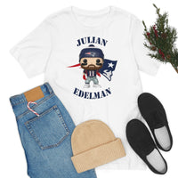 Julian Edelman New England Patriots, Soft Cotton Bella and Canvas Short Sleeve Tee shirt