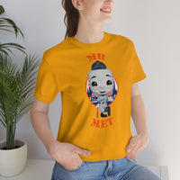 Mr Met New York Mets, Soft Cotton Bella and Canvas Short Sleeve Tee shirt