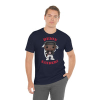 Deion Sanders Atlanta Falcons, Soft Cotton Bella and Canvas Short Sleeve Tee shirt