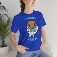 Gabriel Jesus Manchester City, Soft Cotton Bella and Canvas Short Sleeve Tee shirt