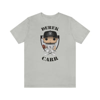 Derek Carr Las Vegas Raiders, Soft Cotton Bella and Canvas Short Sleeve Tee shirt