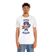 Josh Allen Buffalo Bills, Soft Cotton Bella and Canvas Short Sleeve Tee shirt
