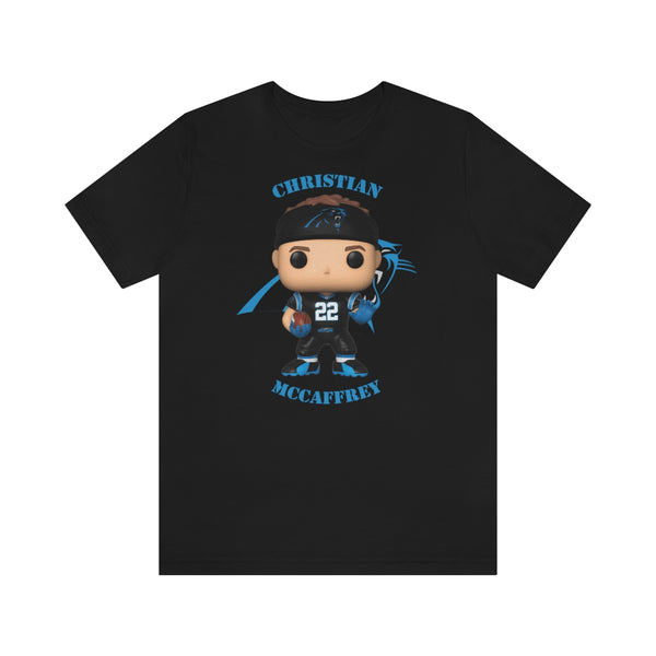 Christian McCaffrey Carolina Panthers, Soft Cotton Bella and Canvas Short Sleeve Tee shirt