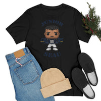 Junior Seau L.A Chargers, Soft Cotton Bella and Canvas Short Sleeve Tee shirt