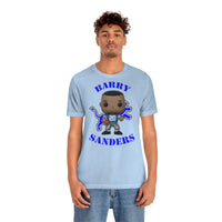 Barry Sanders Detroit Lions, Soft Cotton Bella and Canvas Short Sleeve Tee shirt