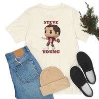 Steve Young San Francisco 49ers, Soft Cotton Bella and Canvas Short Sleeve Tee shirt