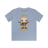 Terry Bradshaw Pittsburgh Steelers (Black Jersey), Kids Gildan Softstyle Tee Shirt