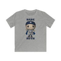 Babe Ruth New York Yankees, Kids Gildan Softstyle Tee Shirt