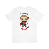 Taylor Hall New Jersey Devils, Soft Cotton Bella and Canvas Short Sleeve Tee shirt