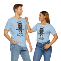 Russell Wilson Seattle Seahawks (Large), Soft Cotton Bella and Canvas Short Sleeve Tee shirt