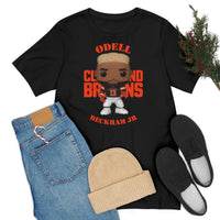 Odell Beckham Jr Cleveland Browns, Soft Cotton Bella and Canvas Short Sleeve Tee shirt