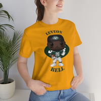 Leveon Bell New York Jets, Soft Cotton Bella and Canvas Short Sleeve Tee shirt