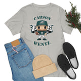 Carson Wentz Philadelphia Eagles (Green Jersey), Soft Cotton Bella and Canvas Short Sleeve Tee shirt