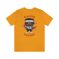 Walter Payton Chicago Bears (White), Soft Cotton Bella and Canvas Short Sleeve Tee shirt