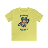 Carson Wentz Philadelphia Eagles White Jersey, Kids Gildan Softstyle Tee Shirt