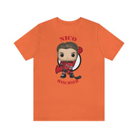 Nico Hischier New Jersey Devils, Soft Cotton Bella and Canvas Short Sleeve Tee shirt