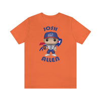 Josh Allen Buffalo Bills, Soft Cotton Bella and Canvas Short Sleeve Tee shirt