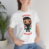 Alisson Becker Liverpool, Soft Cotton Bella and Canvas Short Sleeve Tee shirt