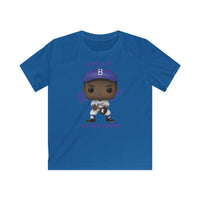 Jackie Robinson Brooklyn Dodgers/L.A Dodgers, Kids Gildan Softstyle Tee Shirt