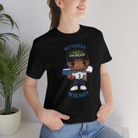 Russell Wilson Seattle Seahawks, Soft Cotton Bella and Canvas Short Sleeve Tee shirt