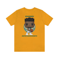 Giannis Antetokounmpo Milwaukee Bucks , Soft Cotton Bella and Canvas Short Sleeve Tee shirt