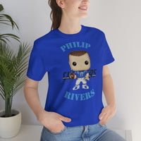 Philip Rivers L.A Chargers, Soft Cotton Bella and Canvas Short Sleeve Tee shirt