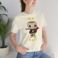 TJ Watt Pittsburgh Steelers, Soft Cotton Bella and Canvas Short Sleeve Tee shirt