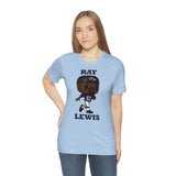 Ray Lewis Baltimore Ravens, Soft Cotton Bella and Canvas Short Sleeve Tee shirt