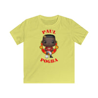 Paul Pogba Manchester United, Kids Gildan Softstyle Tee Shirt
