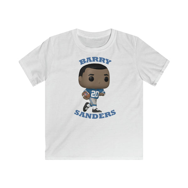 Barry Sanders Detroit Lions, Kids Gildan Softstyle Tee Shirt