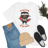 Walter Payton Chicago Bears (White), Soft Cotton Bella and Canvas Short Sleeve Tee shirt