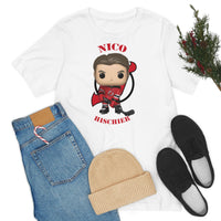 Nico Hischier New Jersey Devils, Soft Cotton Bella and Canvas Short Sleeve Tee shirt