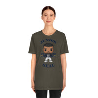 Junior Seau L.A Chargers, Soft Cotton Bella and Canvas Short Sleeve Tee shirt